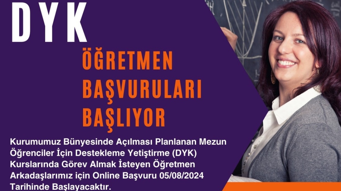 DYK ÖĞRETMEN BAŞVURULARI!!!