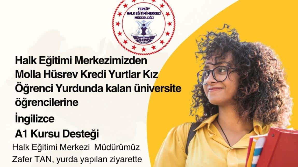 Yerköy Halk Eğitimi Merkezinden Kız Öğrencilerimize, İngilizce A1 Kursu Desteği...